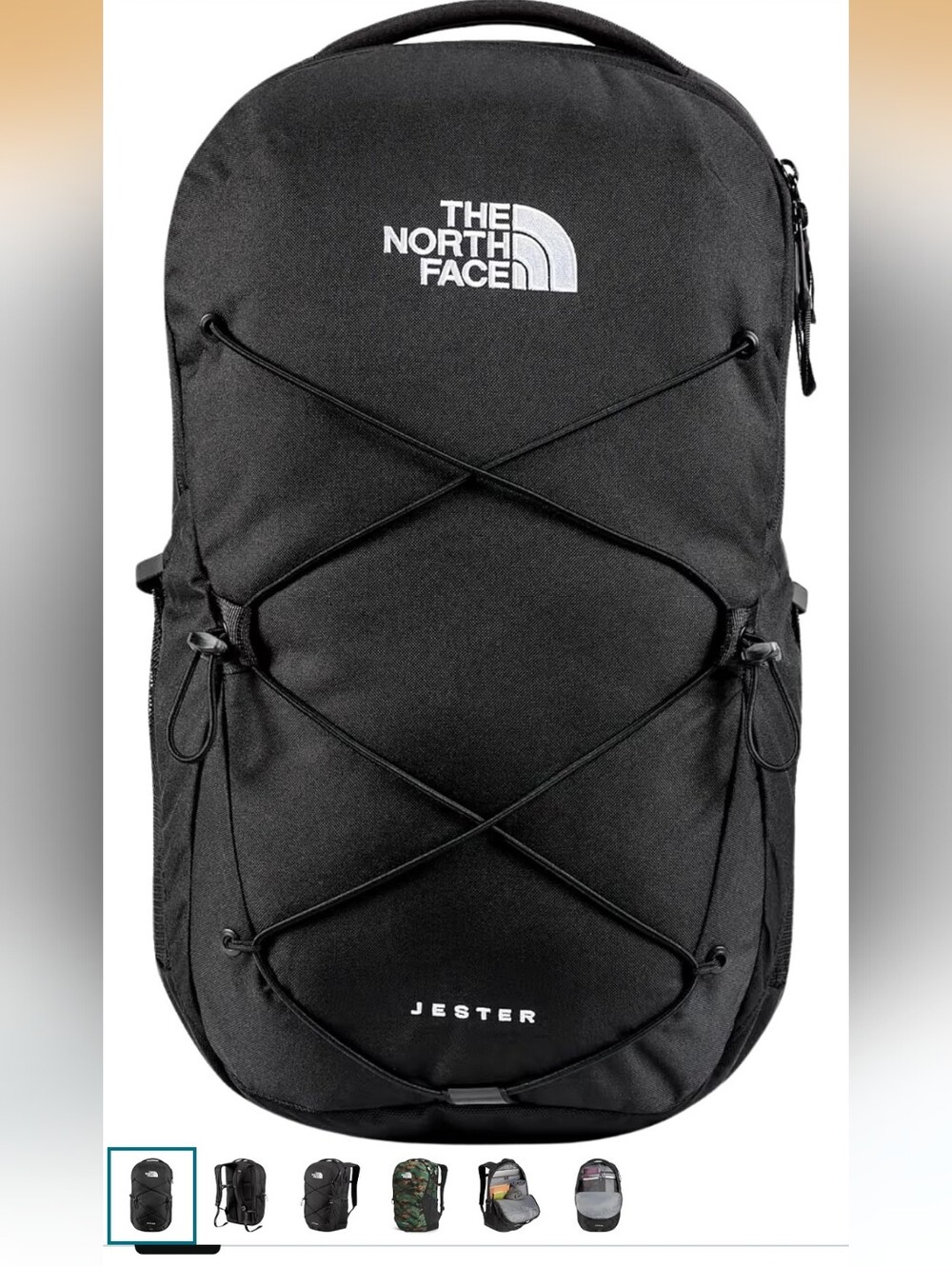 The North Face Jester Everyday Laptop Backpack, TNF Black, One Size